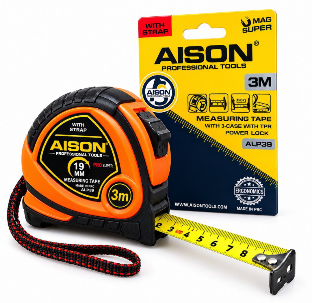 متر ۳ متری آیسون (AISON) مدل ALP39 | عرض نوار ۱۹ میلی‌متر